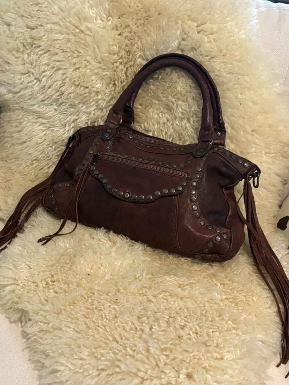 Original Infinity Italian Leather Bag Boho/Shoulder